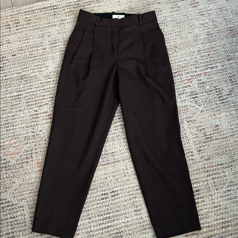 Aritzia Babaton Vogue Pant in Brown Sz 00 - Picture 2 of 7